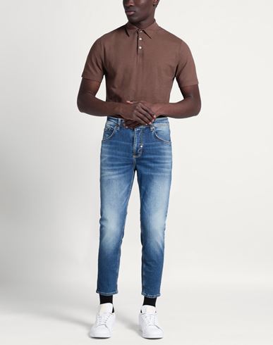 Man Jeans Blue Size 29 Cotton, Elastane