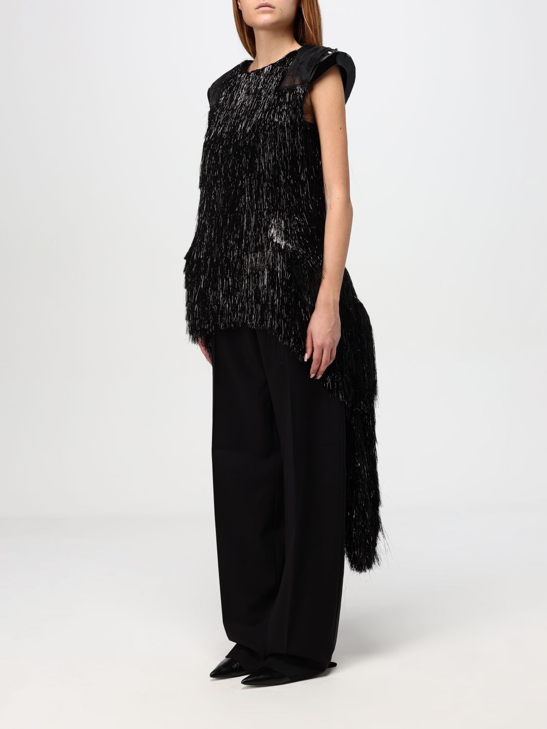 Fringed top - Black