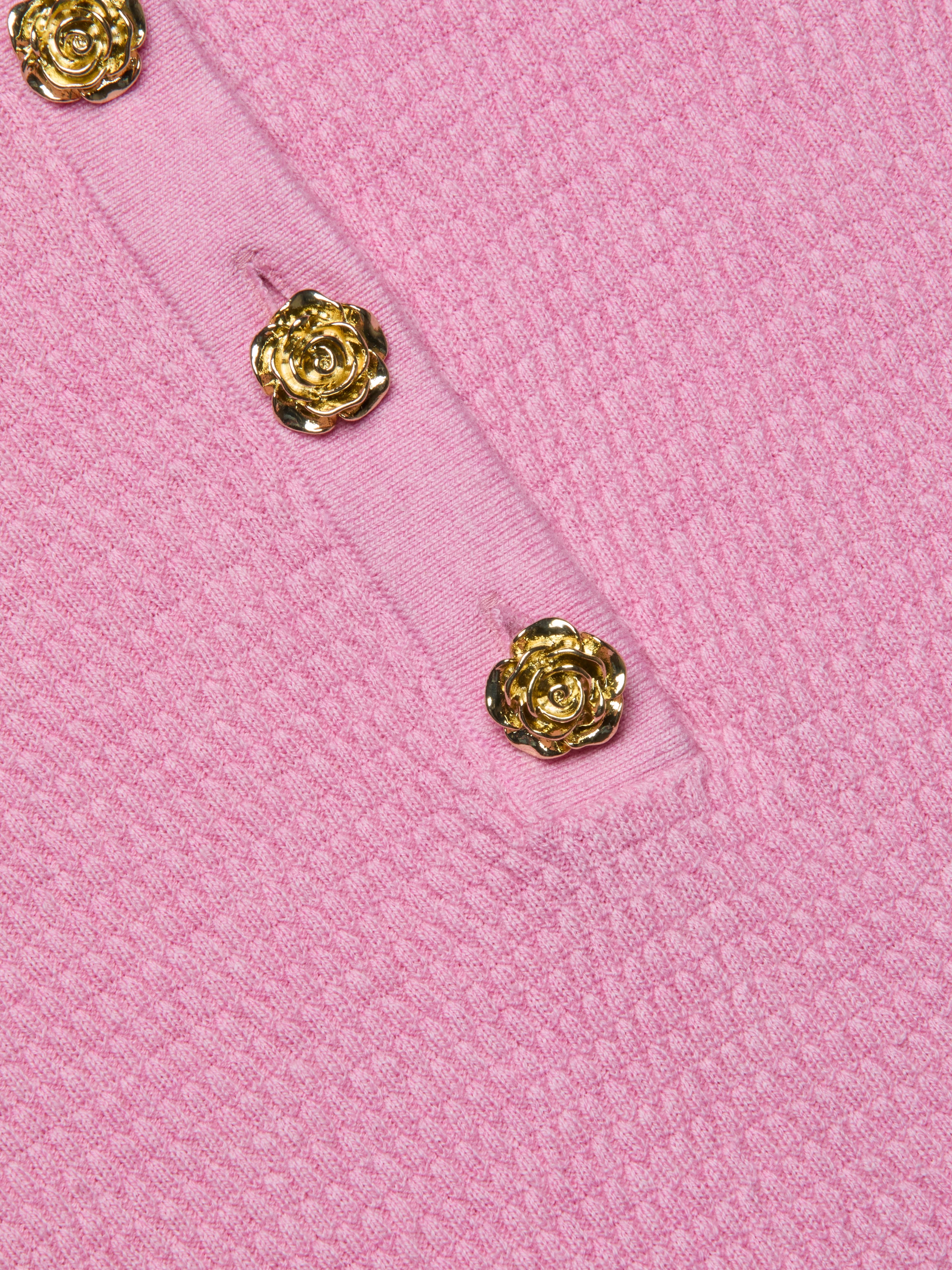 Sterling Sweater In Fondant Pink/gold Rose