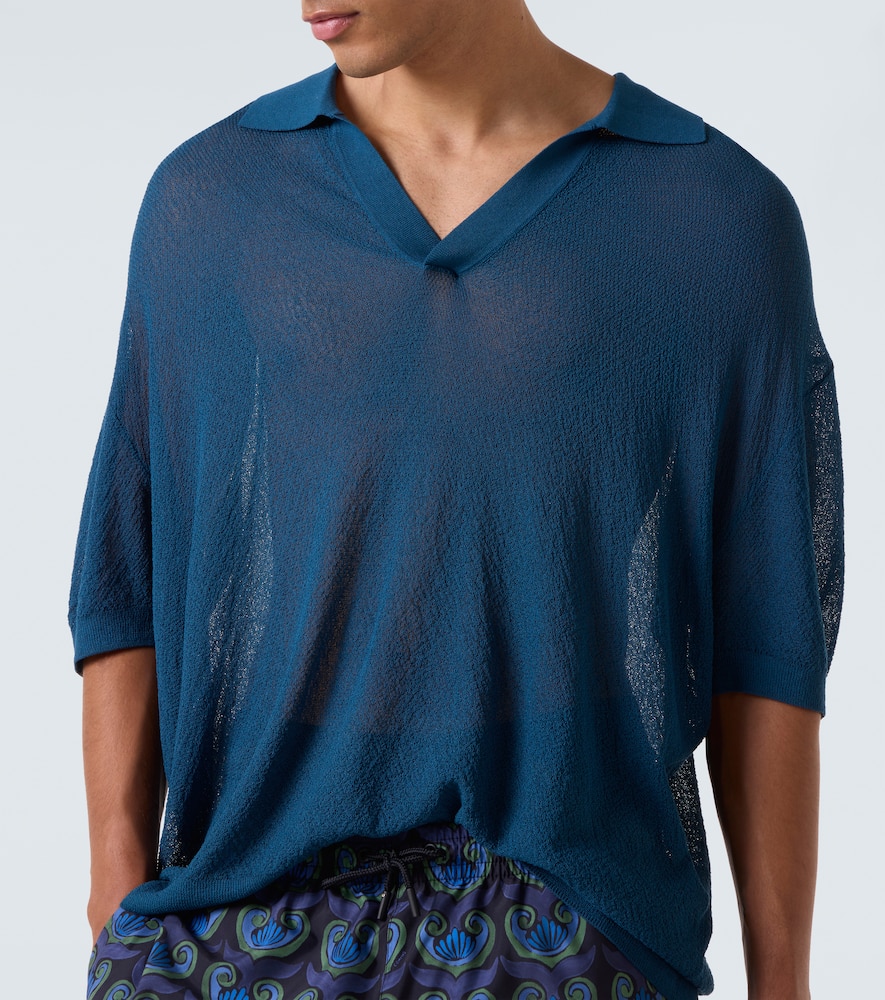 Knitted polo shirt