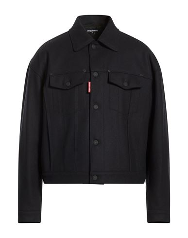 Man Jacket Midnight blue Size 38 Virgin Wool, Polyamide
