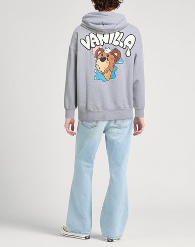 Man Sweatshirt Grey Size L Cotton, Polyester