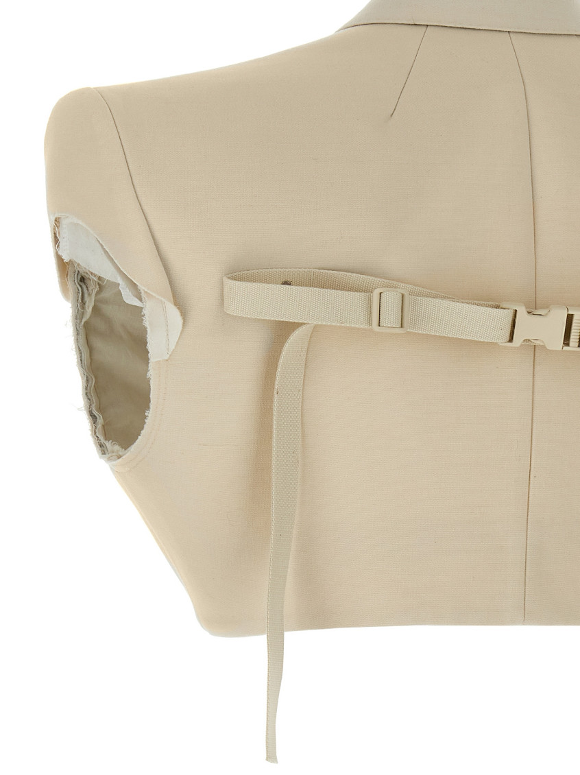 Beige Micro tatlin vest