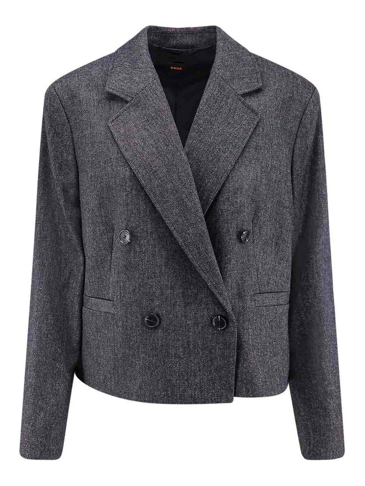 Double-breasted blazer in wool blend
