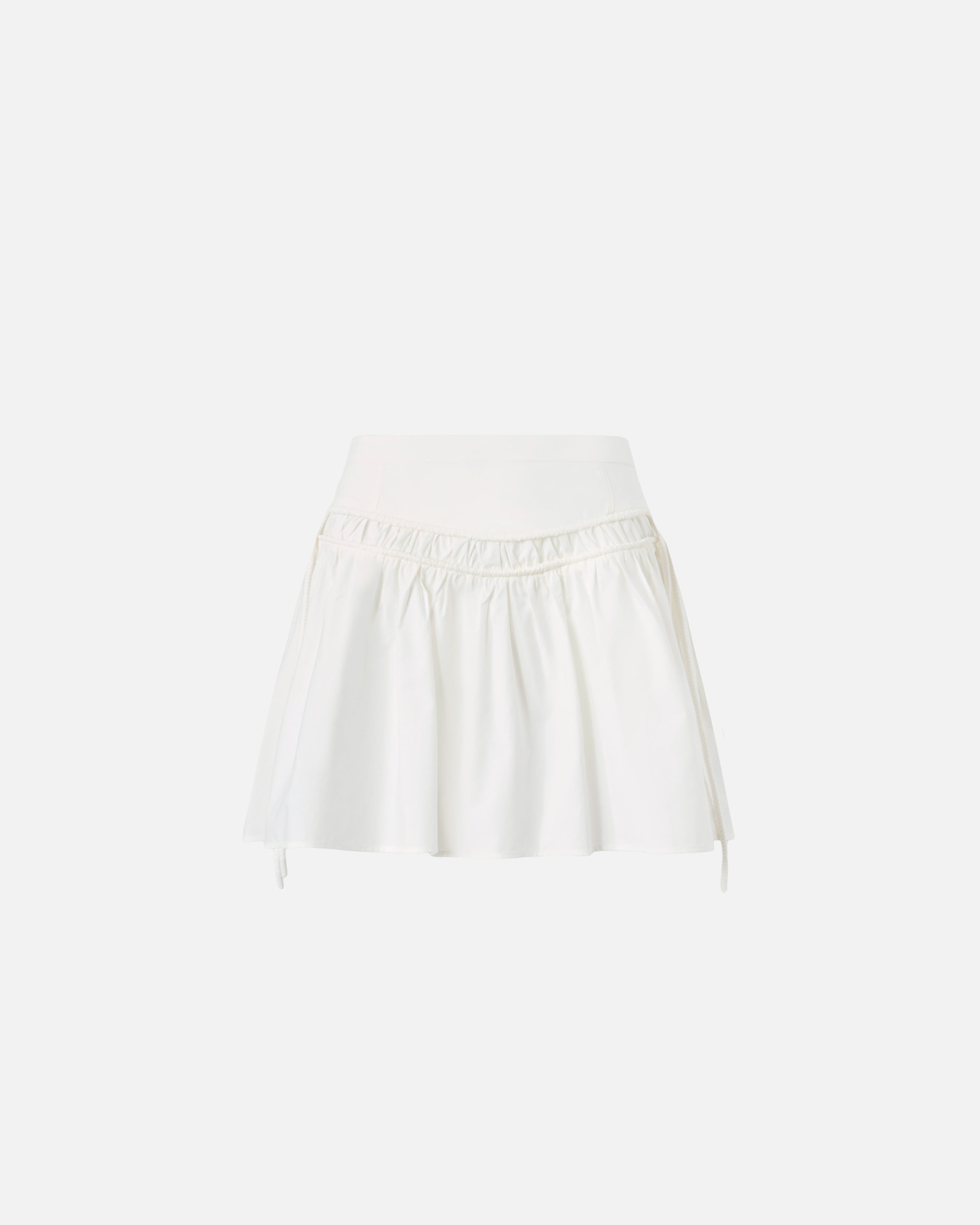 Short skirt with gathering and drawstring - 36