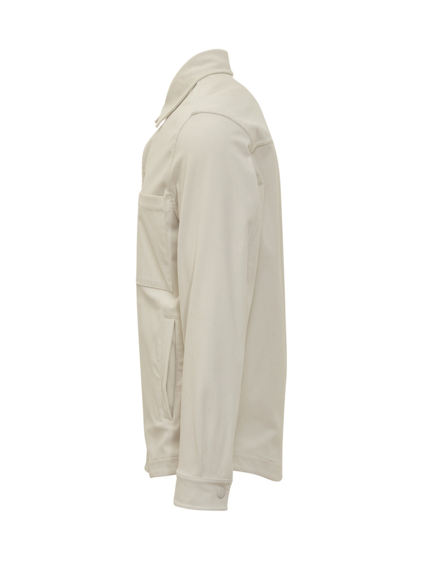 Off White Solid Jacket