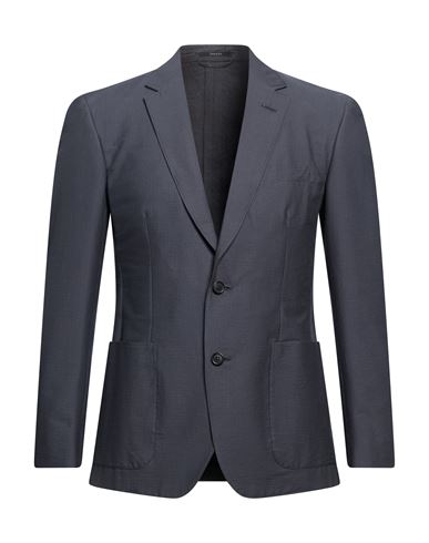 Man Blazer Charcoal Size 38 Cotton, Elastane