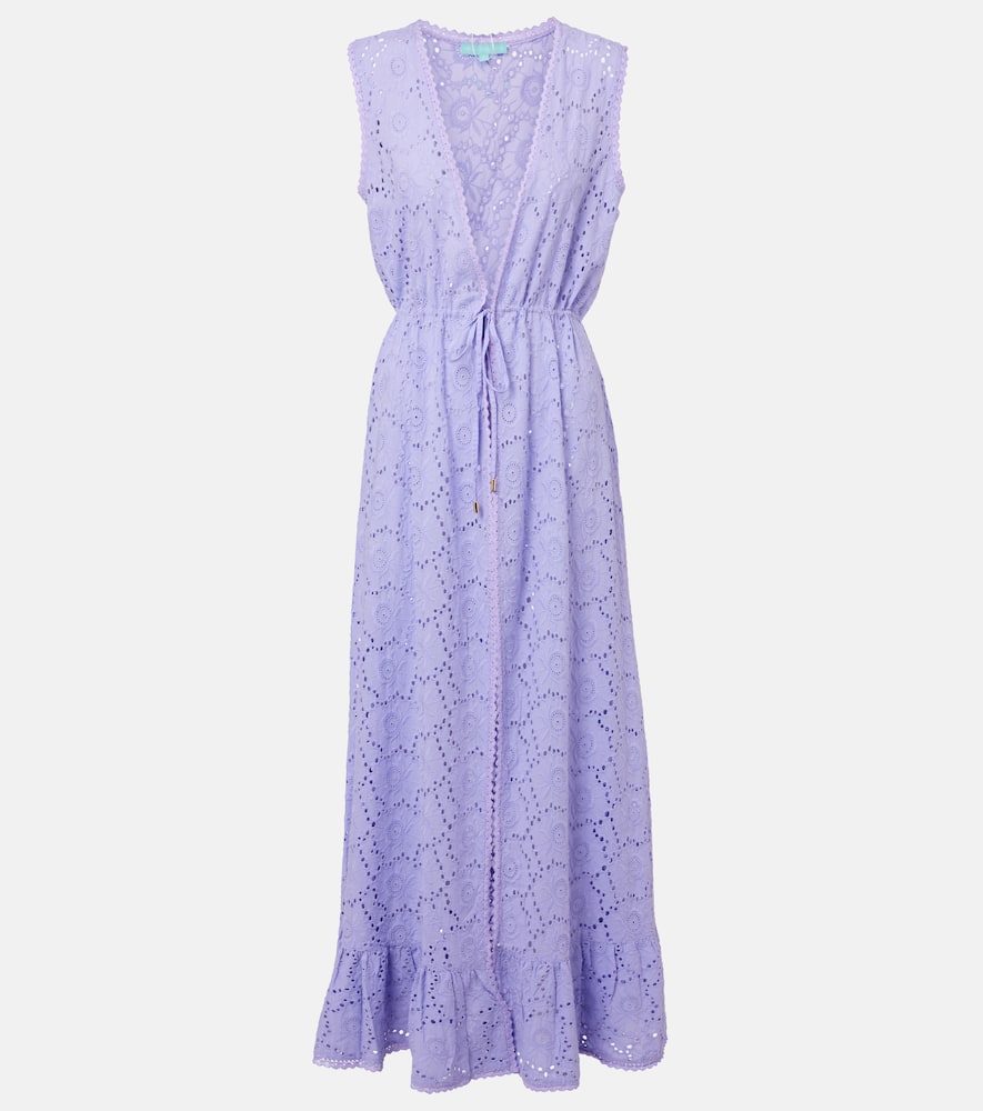 Tessa cotton lace beach cover-up