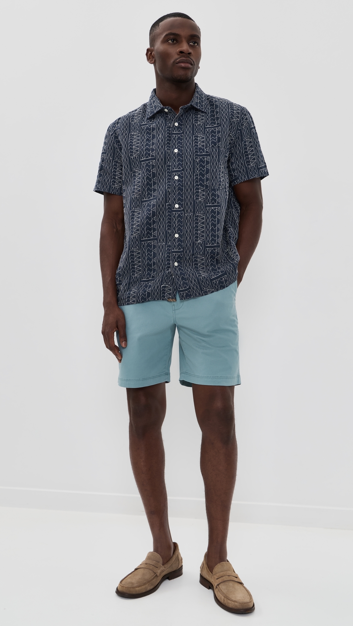 Chino Shorts 7.75 Steel Blue