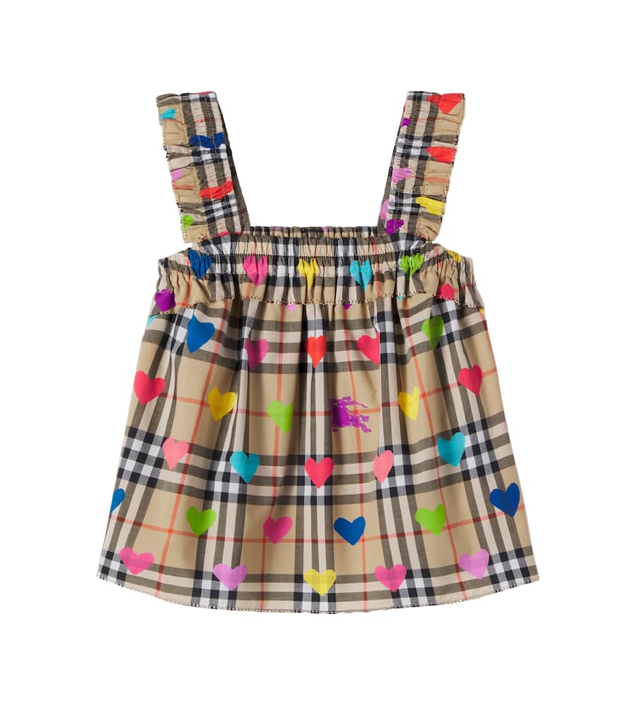 Burberry Check printed cotton top