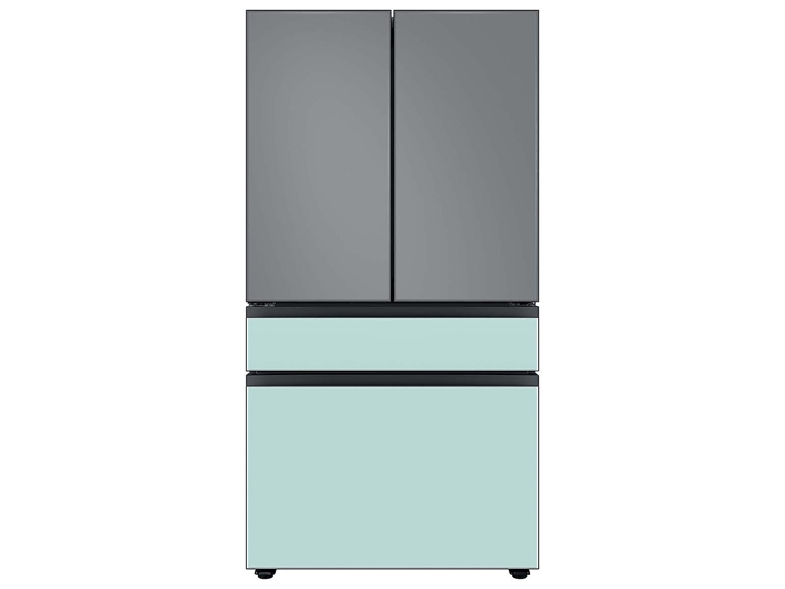 Bespoke 4-Door French Door Refrigerator Panel in Morning in Blue Glass - Middle Panel(RA-F36DMMCM/AA)