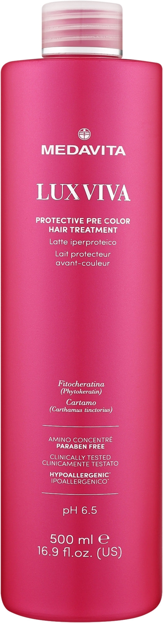 Latte protettivo alla proteina Medavita Luxviva Protective Pre-Color Hair Treatment