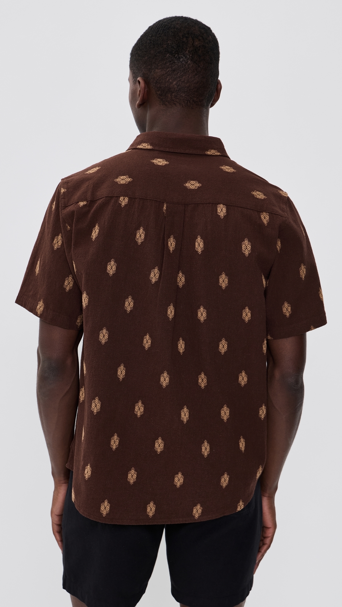 Button Up Shirt Brown Multi
