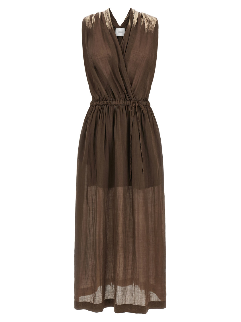 () Linen Blend Dress