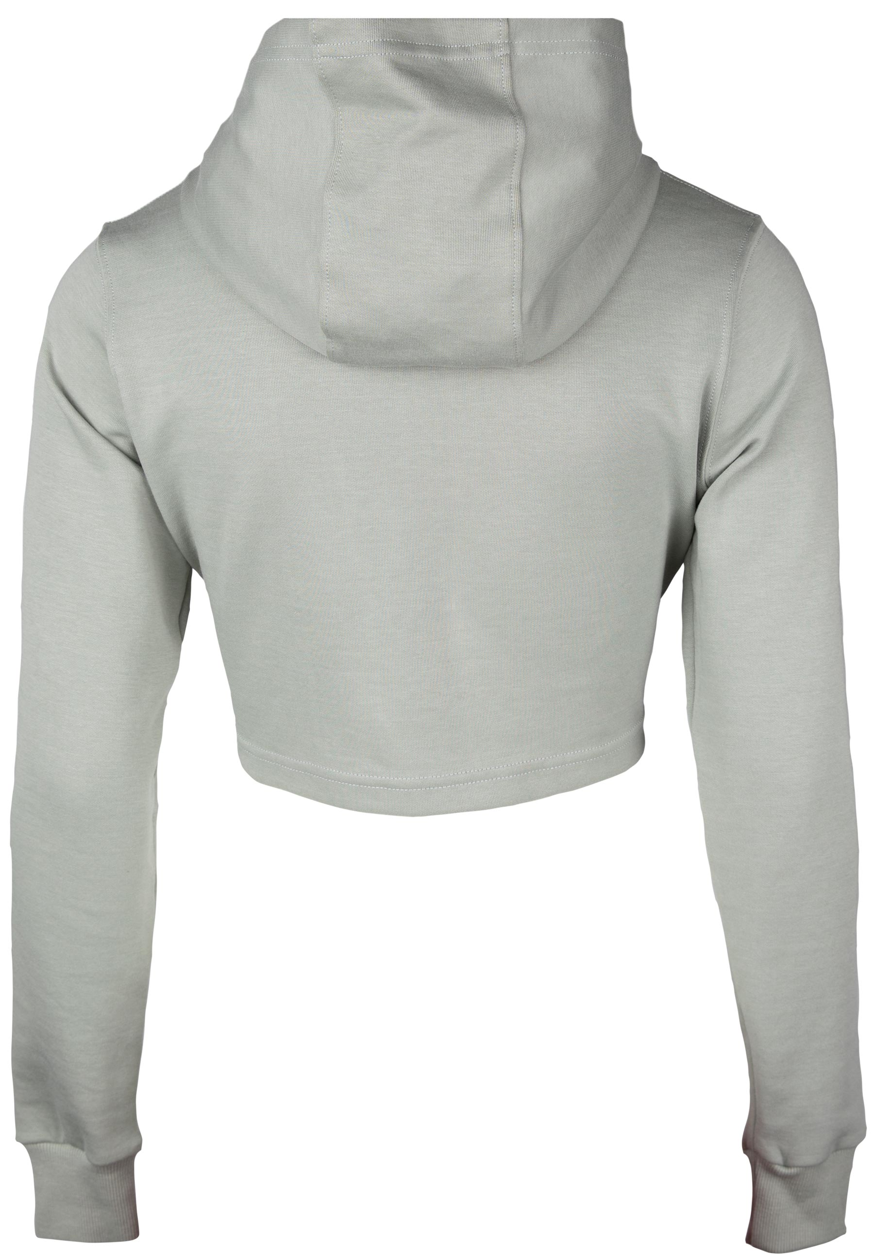 Pixley Crop Top Hoodie - Light Green