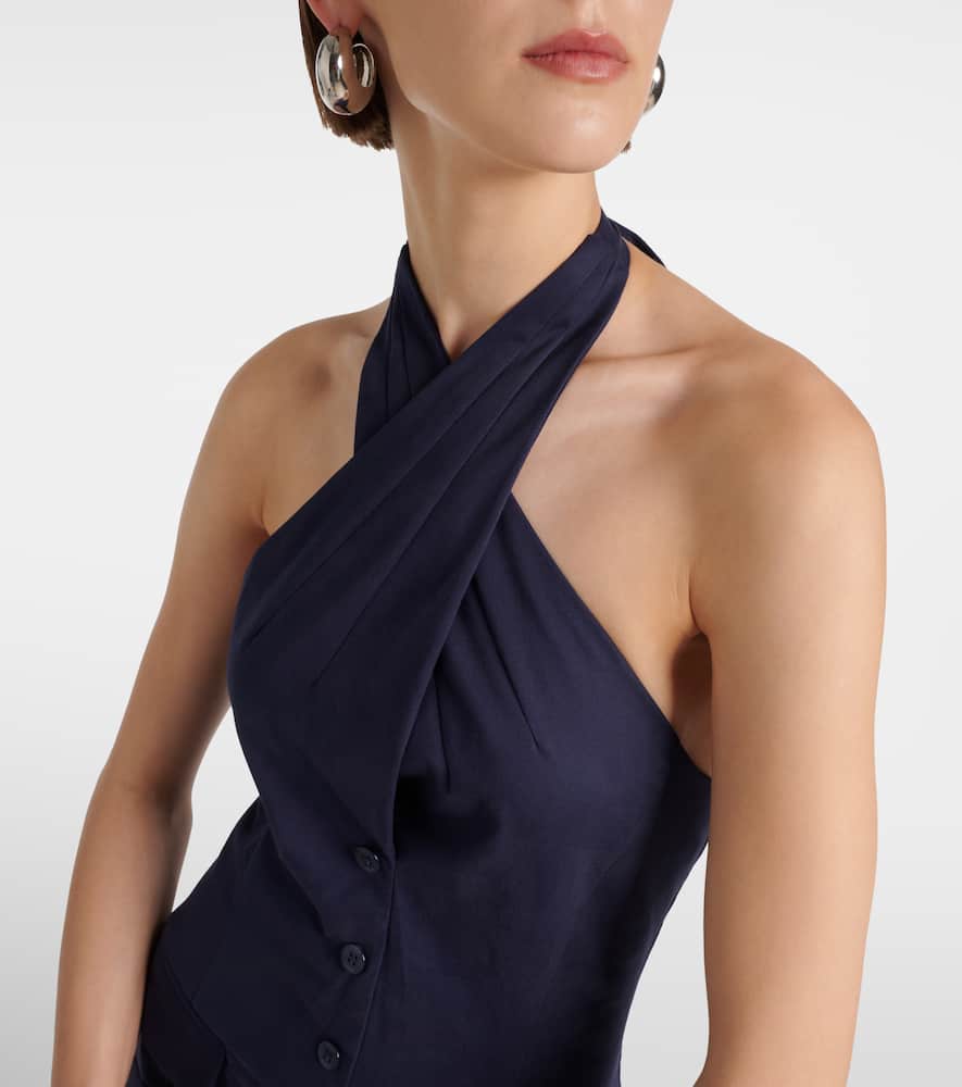 Staud Harrington chino and poplin maxi dress