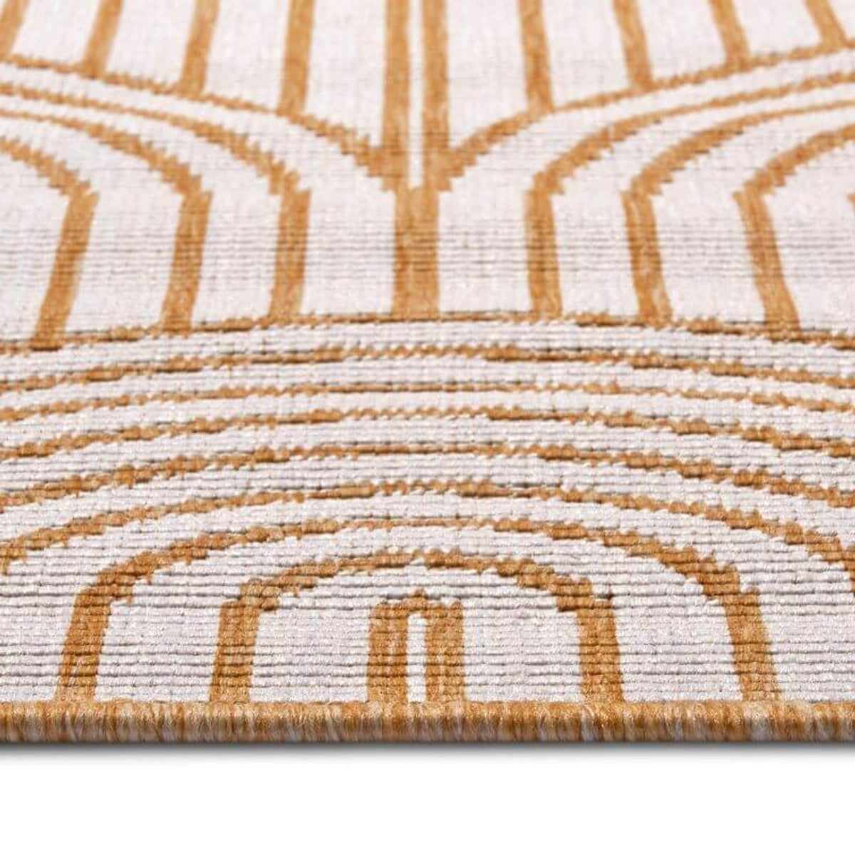 THE RUGS Unisex Flatweave Indoor Outdoor Reversible Rug Pangli Durable Polypropylene in Yellow | : 240cm x 330c