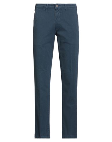 Man Pants Navy Size 28 Cotton, Elastane