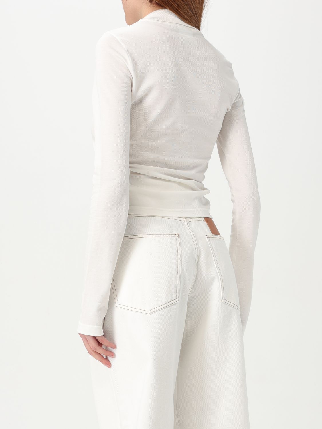 Polo Shirt COURRÈGES Woman color White