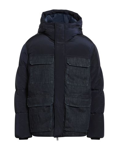 Man Puffer Navy Size 38 Polyamide