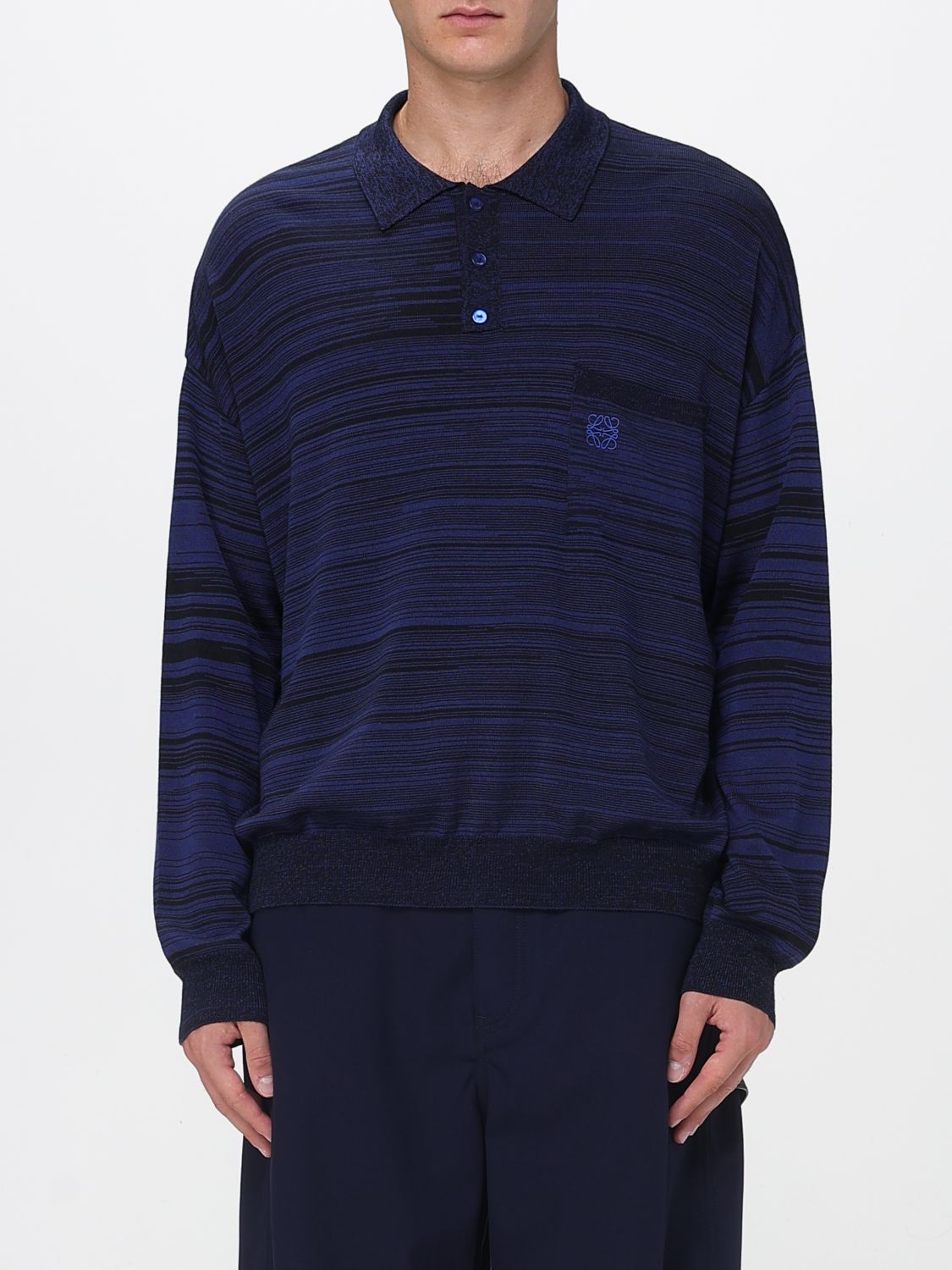 Polo Shirt Men color Blue