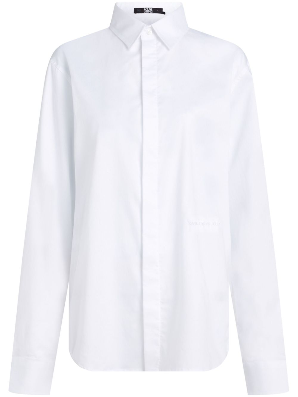 Monogram-embroidered shirt - White