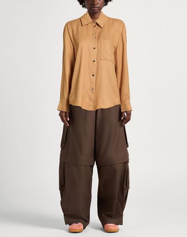 Woman Shirt Marigold Size 10 Triacetate, Wool