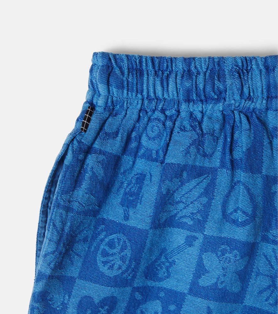 Arto checked cotton shorts