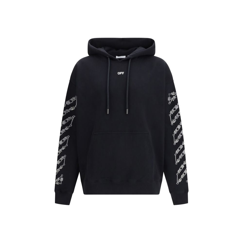 Chain Araldic Arrow Hoodie — Black
