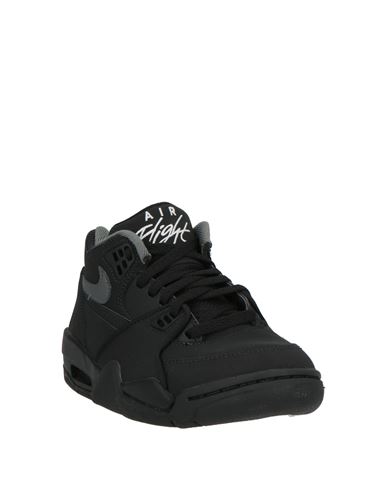Kid Boy Sneakers Black Size 4Y Leather, Synthetic material