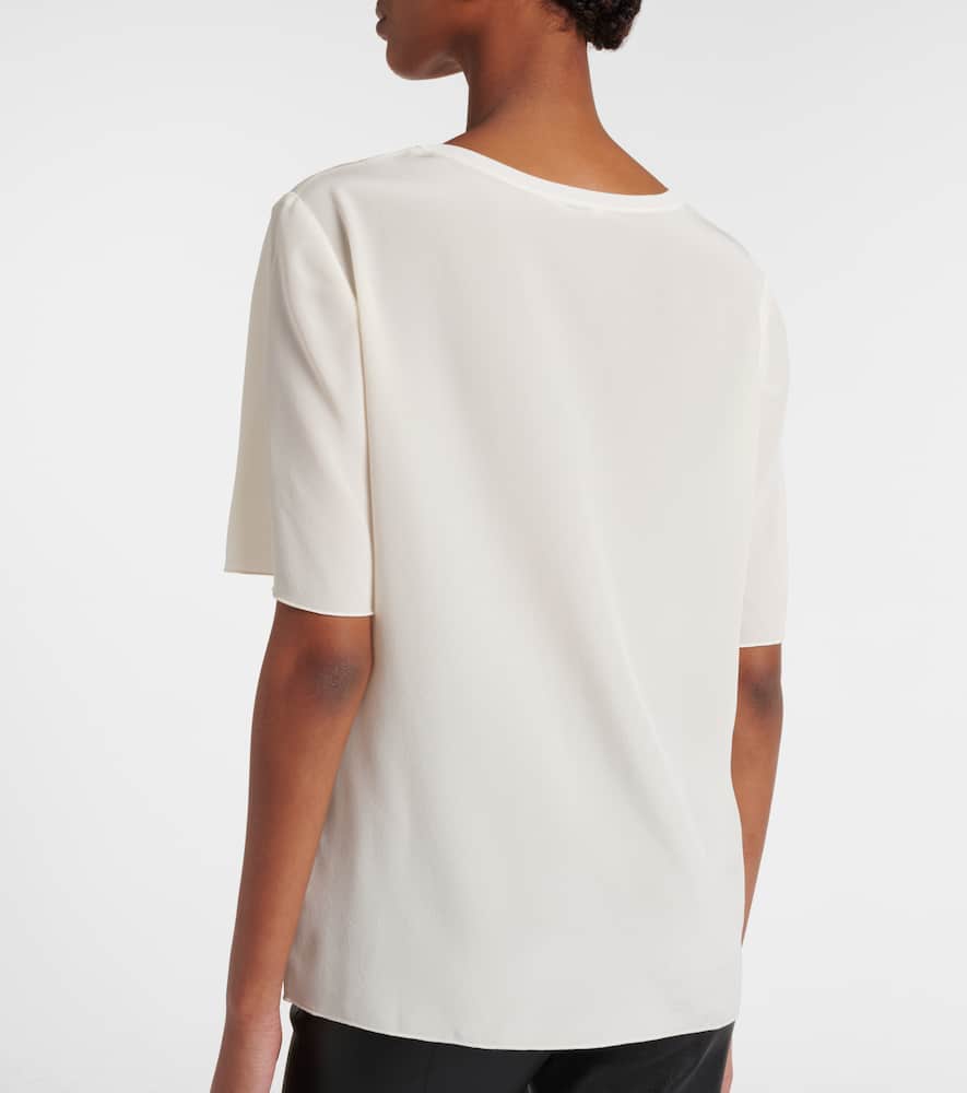Rubin silk crêpe de soie T-shirt