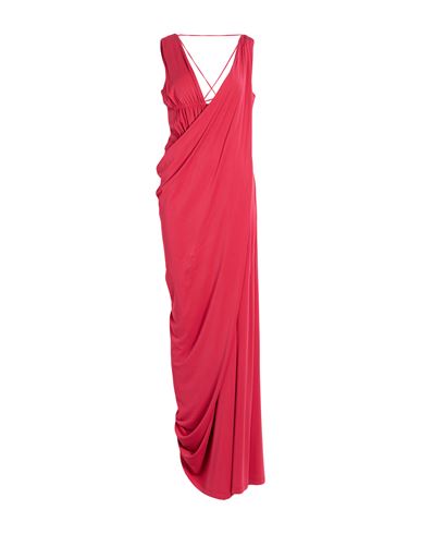 Woman Maxi dress Red Size 8 Viscose, Elastane