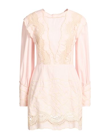 Woman Mini dress Light pink Size 2 Cotton