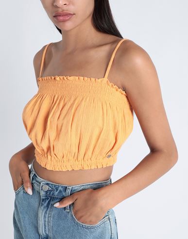 Rx Top Bikini Vibes Woman Top Orange Size L Cotton