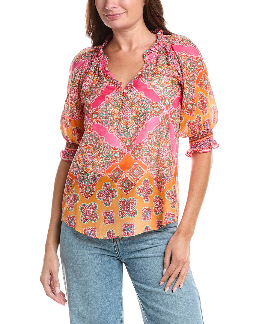 Silk-Blend Eileen Blouse