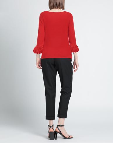 Liviana Conti Woman Sweater Red Size M Virgin Wool, Polyamide, Cashmere, Elastane