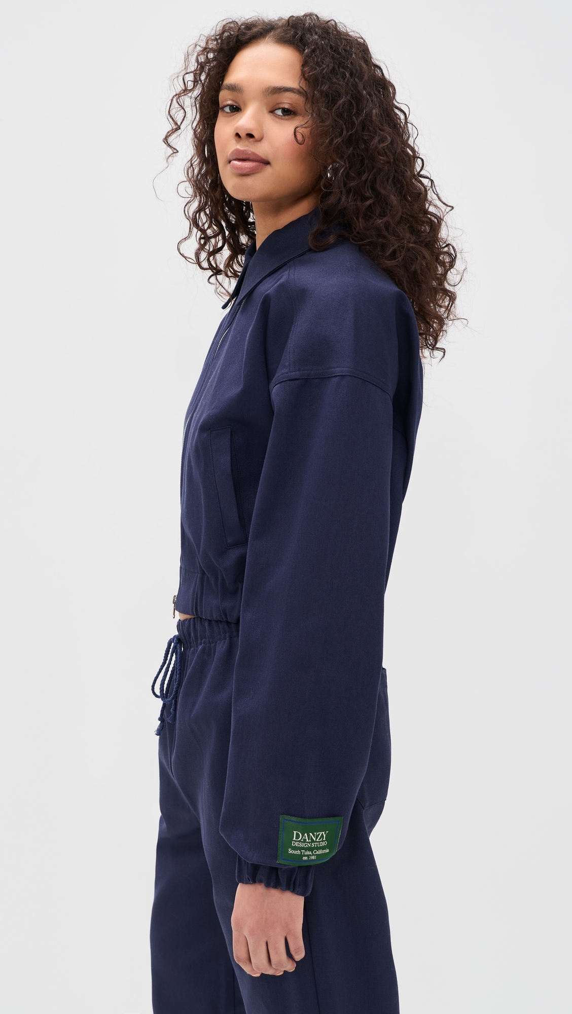 Cropped Jacket Navy