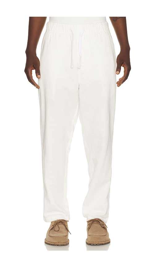 Critical Slide Cruiser Linen Pant in White. 32. Also