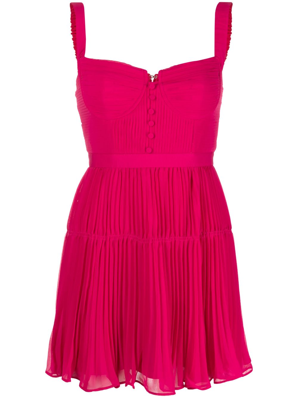 Pleated bustier minidress - Pink