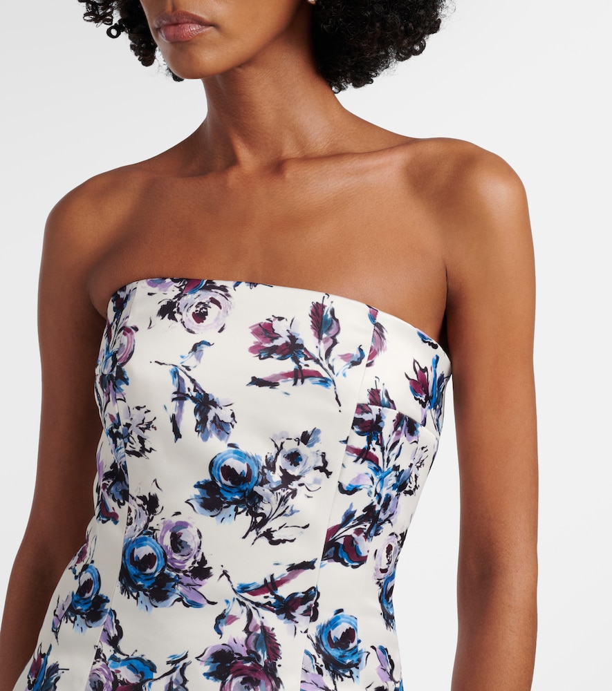 Laelia floral bustier gown