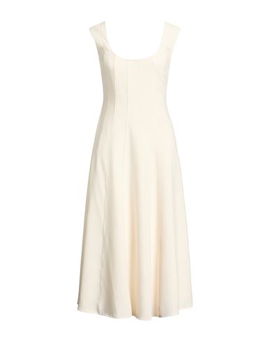Woman Midi dress Ivory Size 4 Polyester, Viscose, Elastane