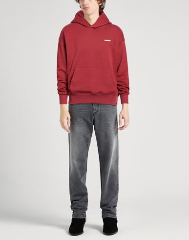 Man Sweatshirt Burgundy Size M Cotton