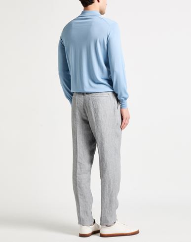 Man Sweater Sky blue Size 44 Virgin Wool, Cashmere
