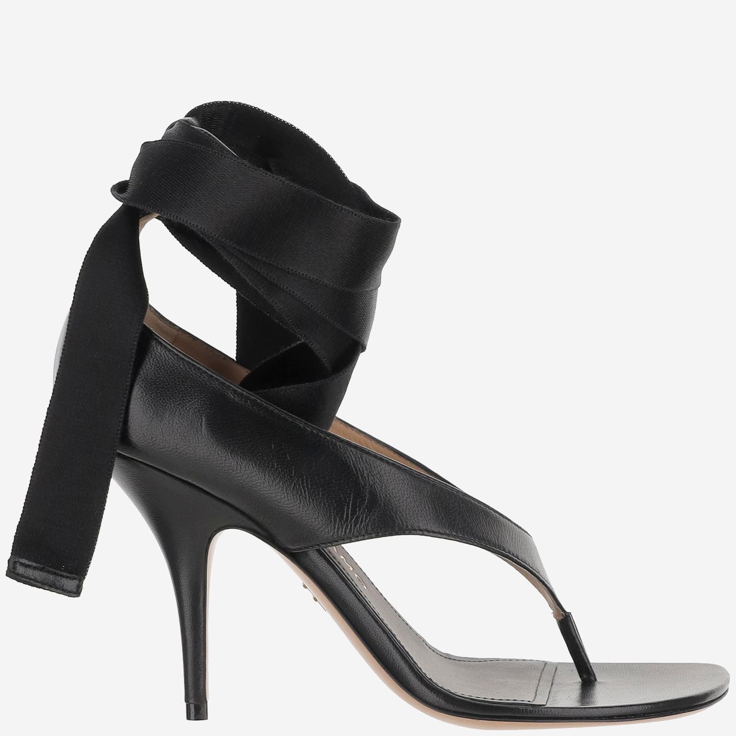 Leather Sandal With Heel