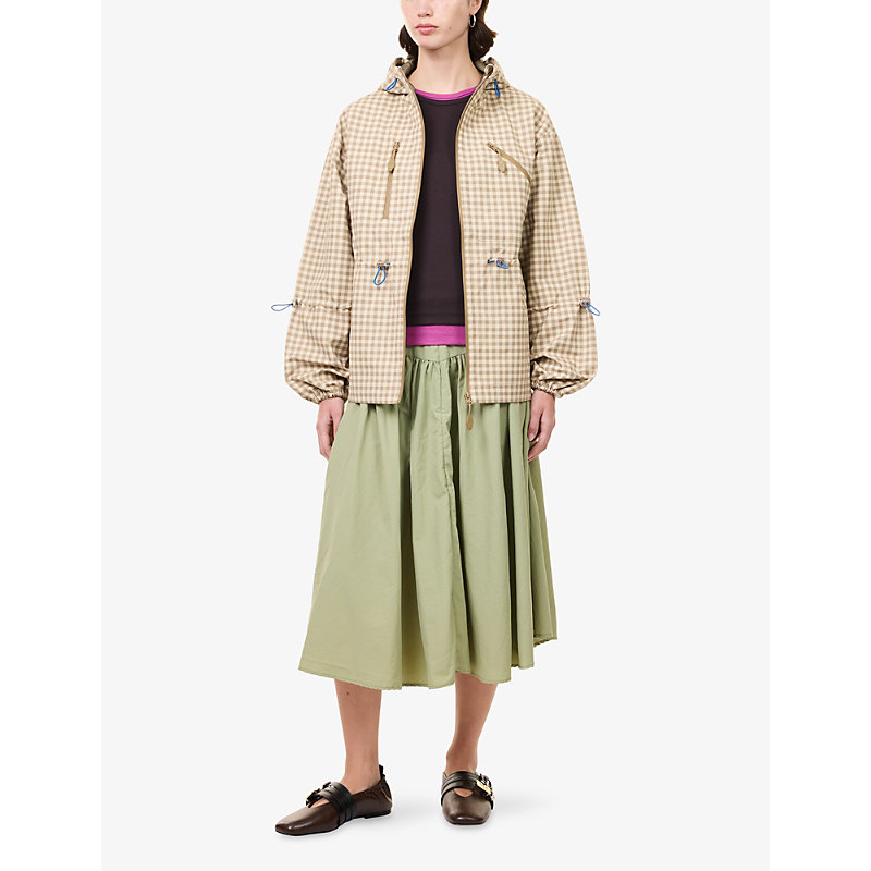Womens Matilda Gingham Waterproof Raincoat