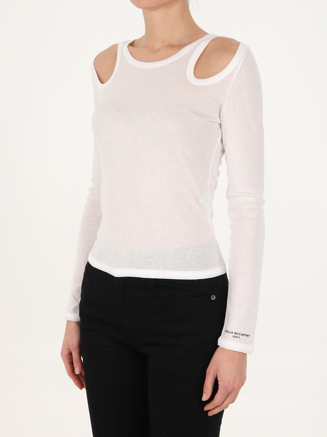 Cut-out long-sleeve top
