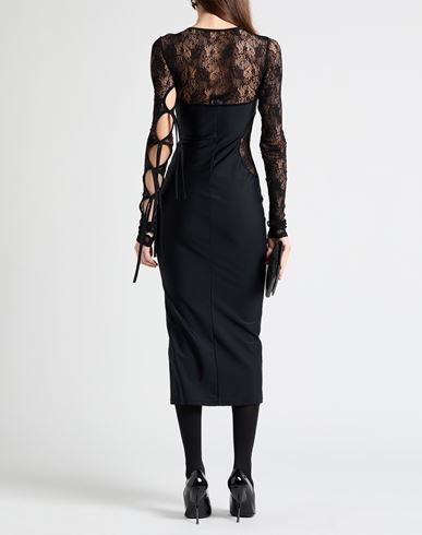 Woman Midi dress Black Size 0 Polyamide, Elastane