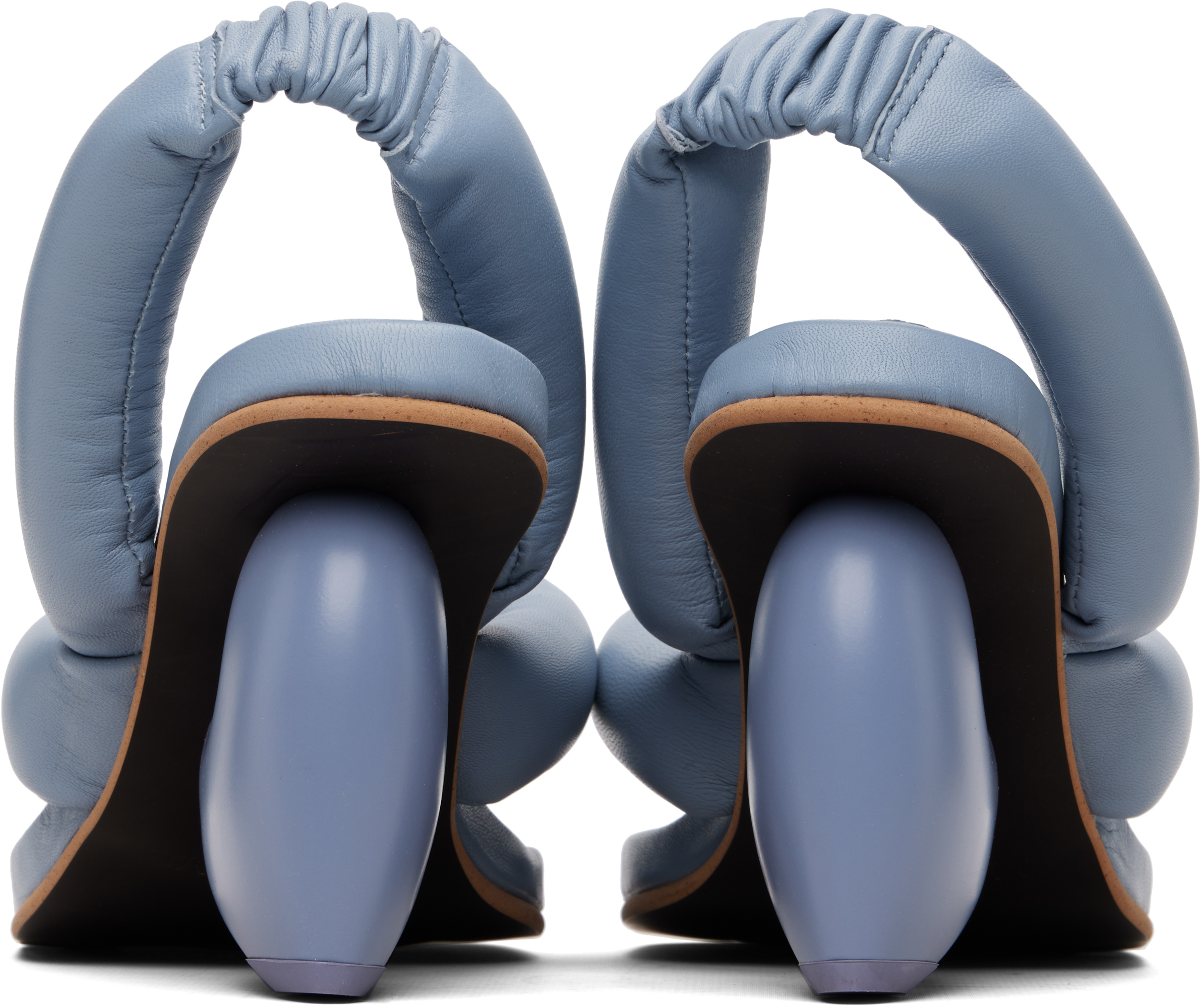 Blue Love Heeled Sandals