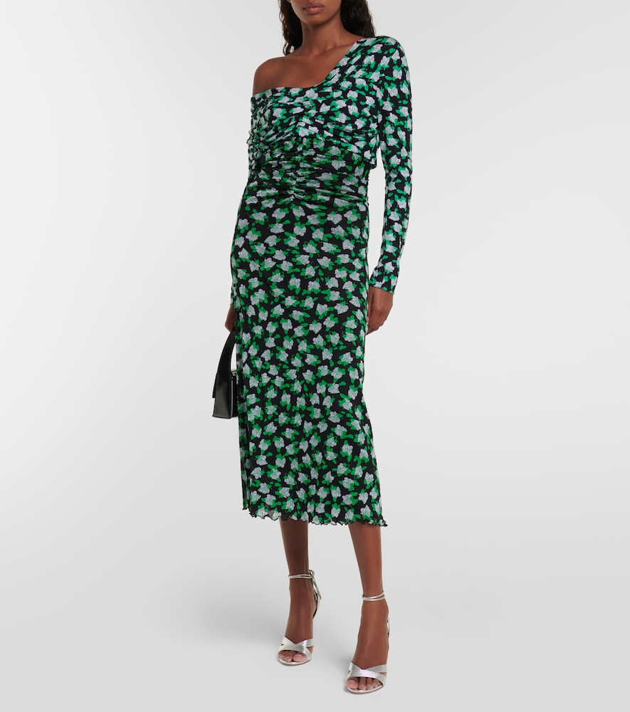 Fabian polka-dot midi dress