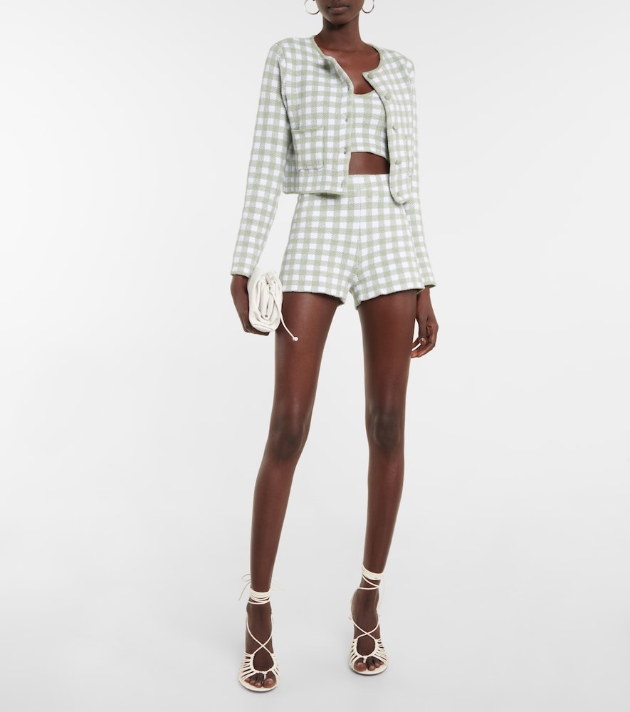 Altuzarra Ran checked shorts